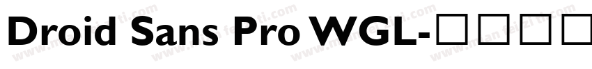 Droid Sans Pro WGL字体转换